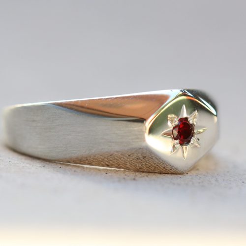 Hexagon Signet Ring