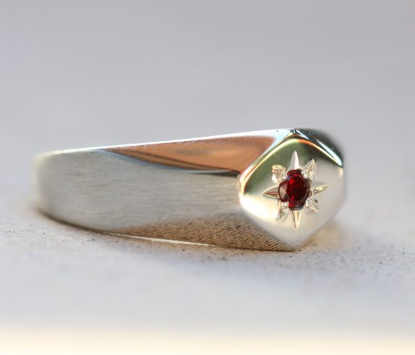 Hexagon Signet Ring