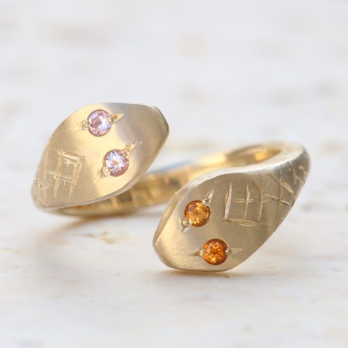 Double Headed Snake Ring