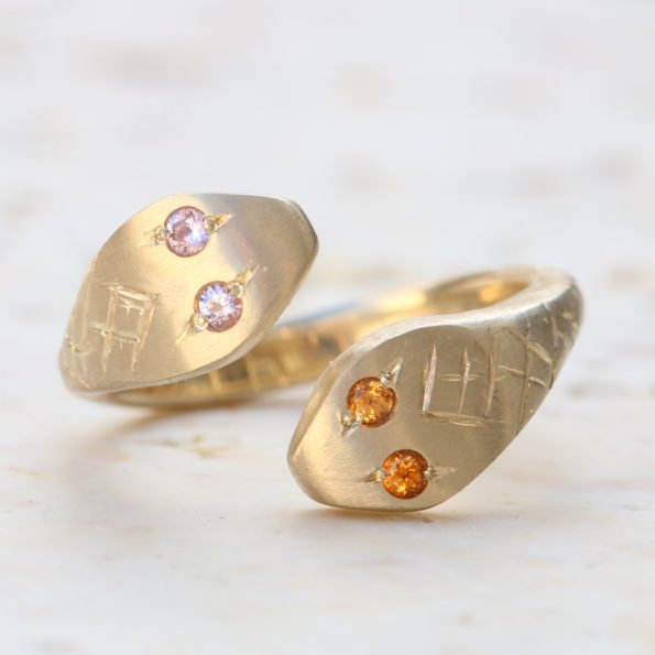 Double Headed Snake Ring