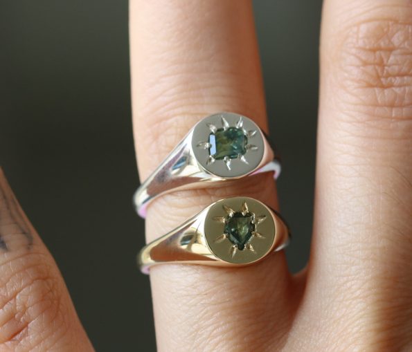 Sapphire Signet Ring - Image 4