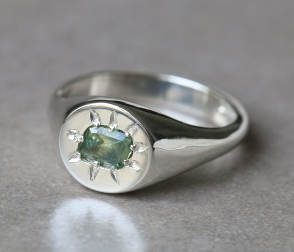 Sapphire Signet Ring - Image 2