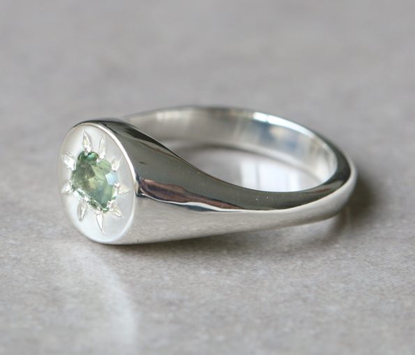 Sapphire Signet Ring - Image 3