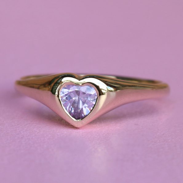 Heart Signet Ring - Image 3