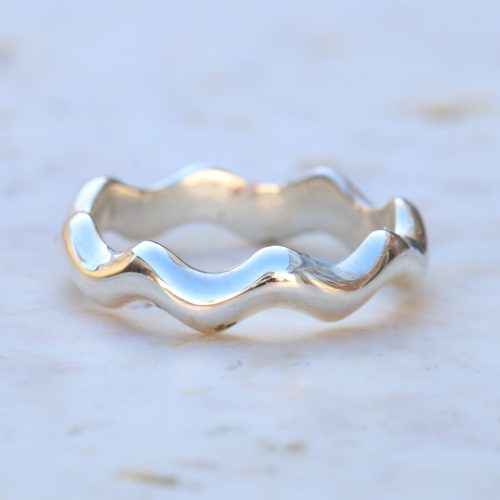 Wavy Ring Silver