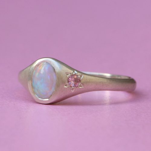Opal Signet Ring